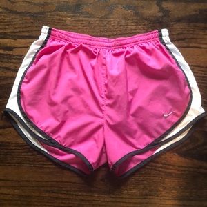 Nike dry fit pink running shorts.  Size M
